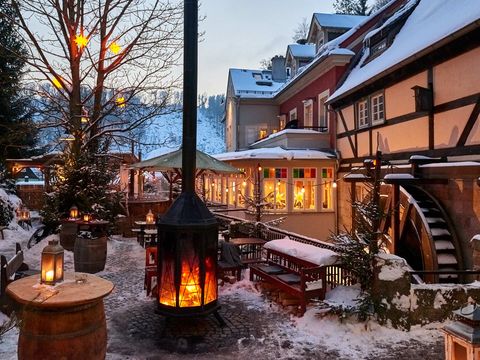 Mühlenhof im Winterdorf Schmilka