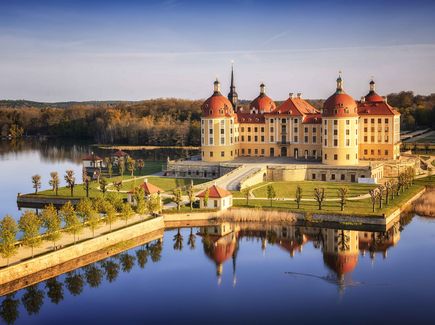 Schloss Moritzburg aus der Luft