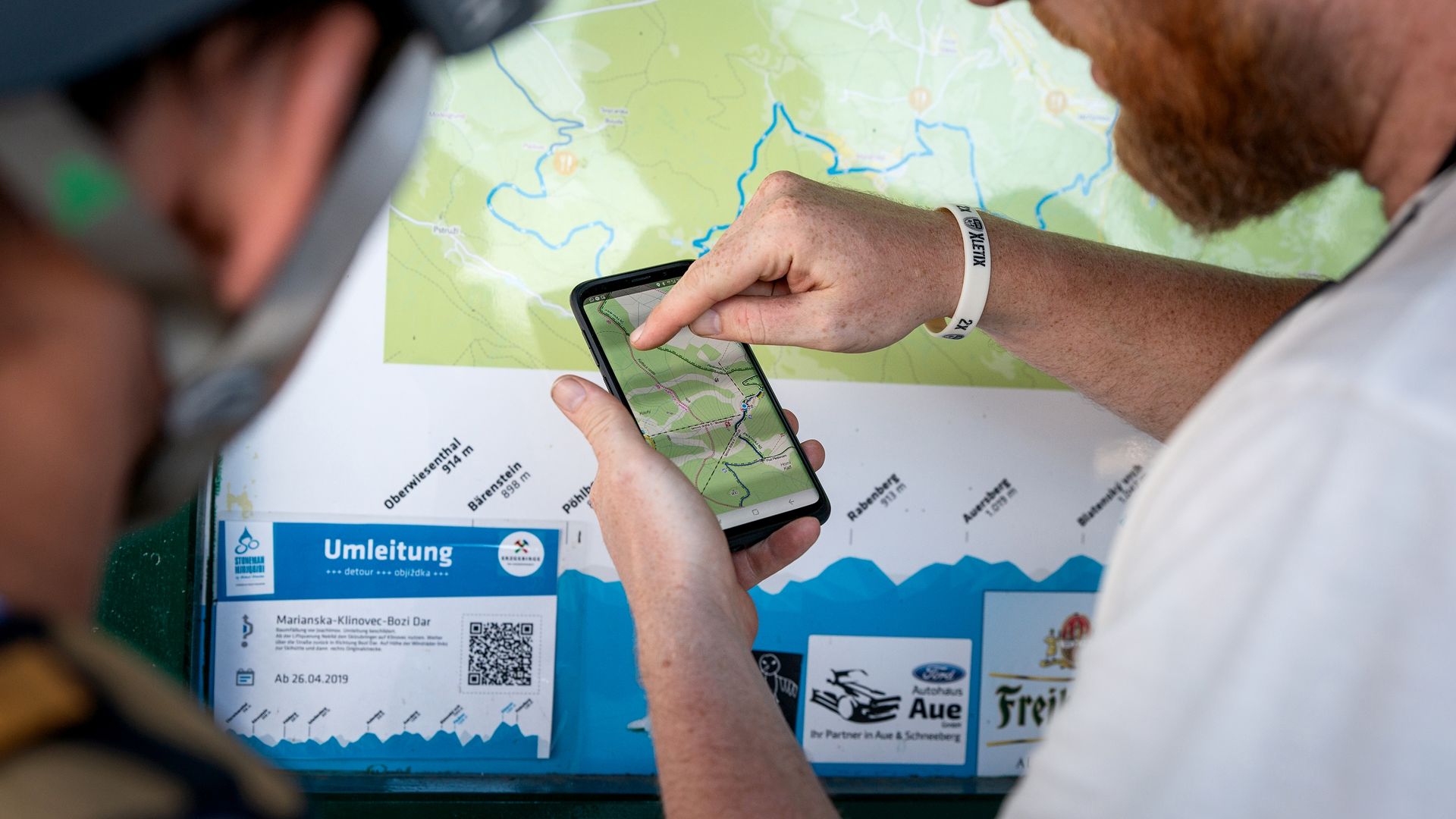 Stoneman Miriquidi MTB, Orientierung per APP und Beschilderung