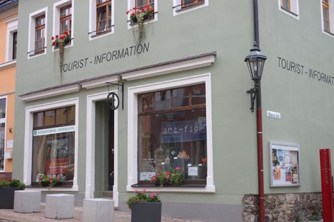 Außengebäude der Tourist-Information in Schwarzenberg