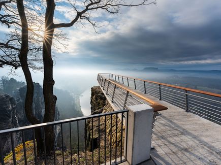 Aussichtsplattform Bastei in der Sächsischen Schweiz