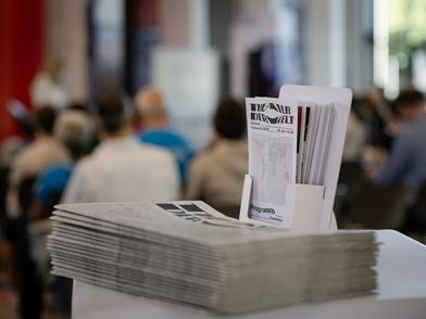 Blick auf Prospekte THEATER DER WELT in Chemnitz