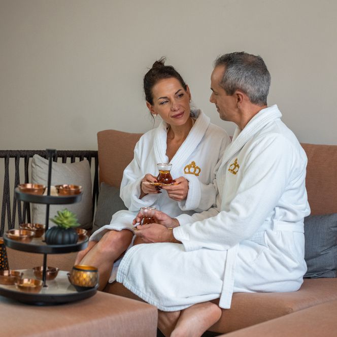 Paar im Private Spa