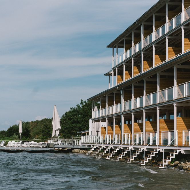 Seeseite Treppeneinstieg