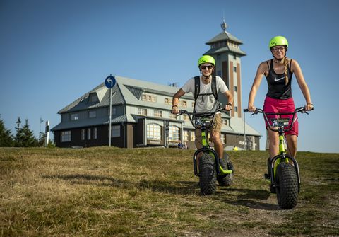 Monsterrollern am Fichtelberg