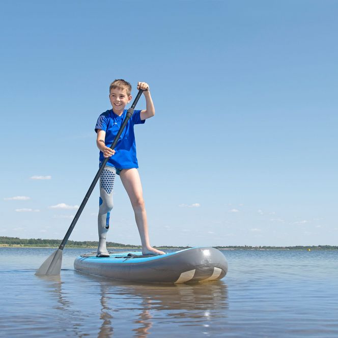 SUP fahren auf dem See