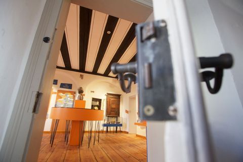 Blick in die Ausstellungsräume der Katharina Luther Stube