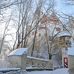Winterliches Schloss Rochsburg