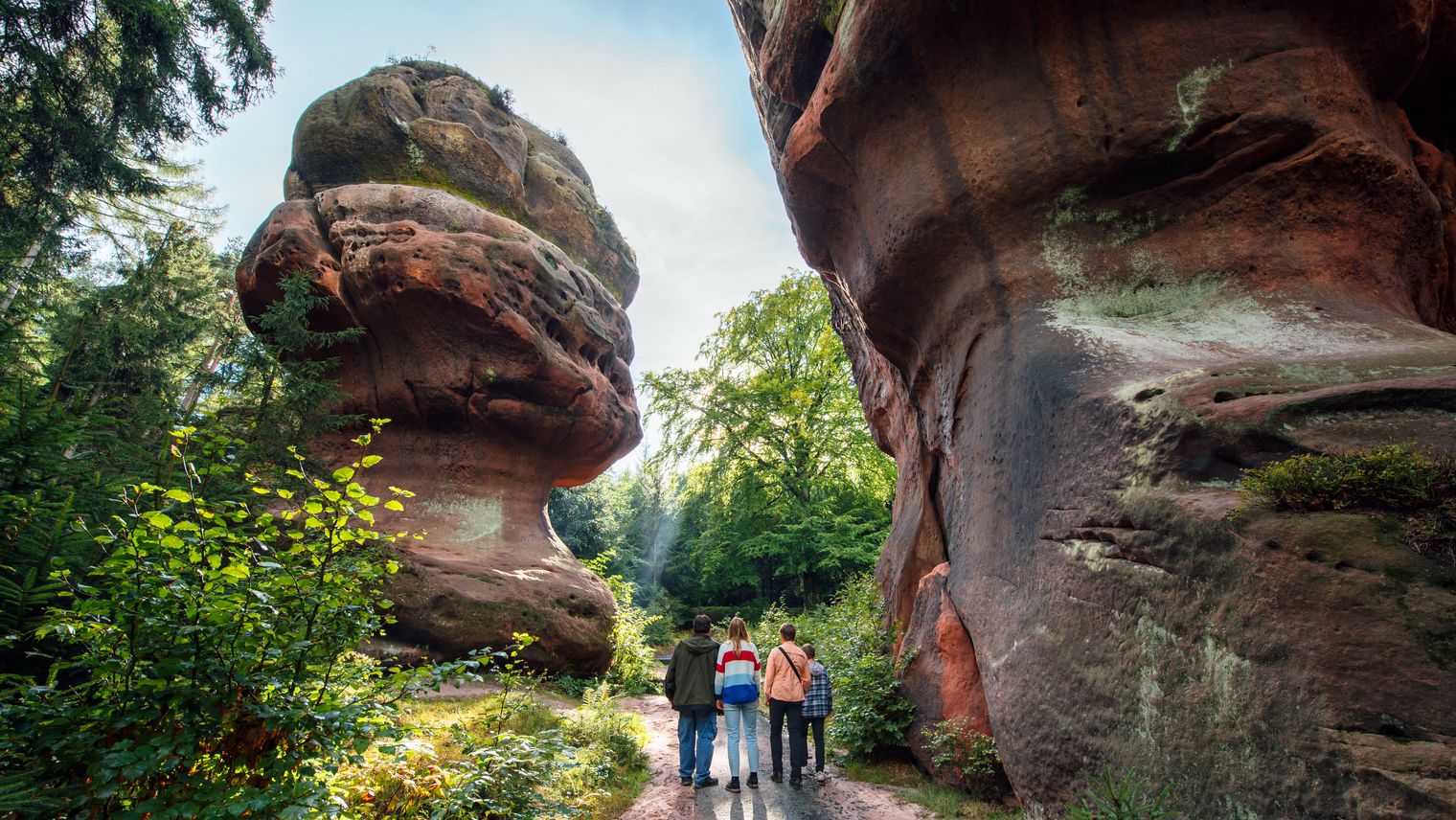 Qualitätswanderweg Oberlausitzer Bergweg, Kelchsteine im Zittauer Gebirge