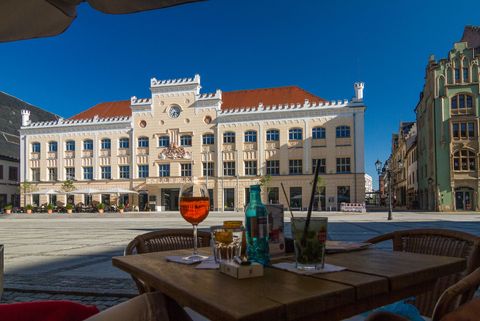 Blick auf das Zwickauer Rathaus