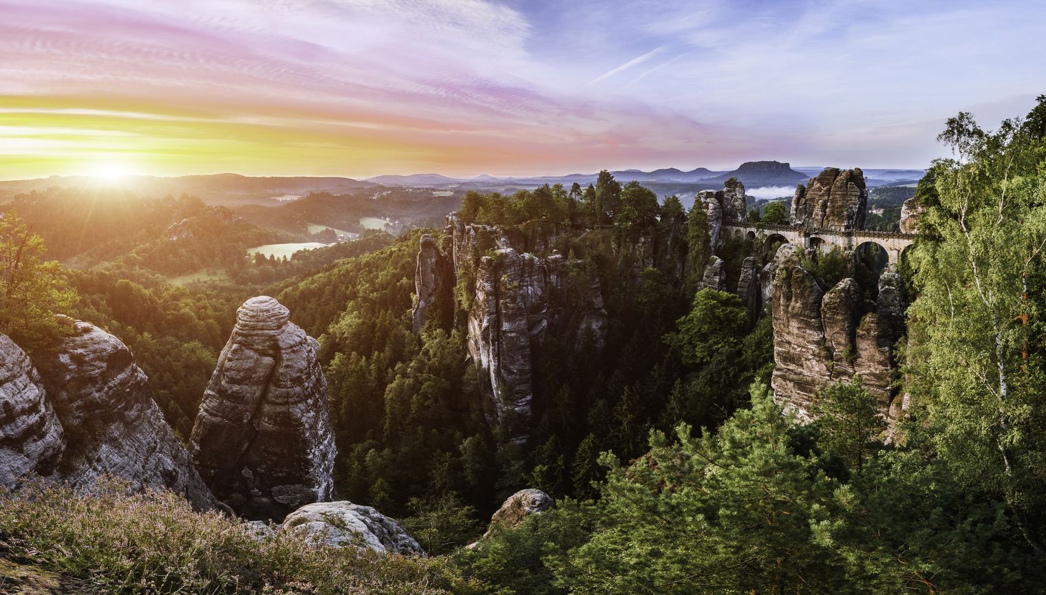 Blick auf die Bastei