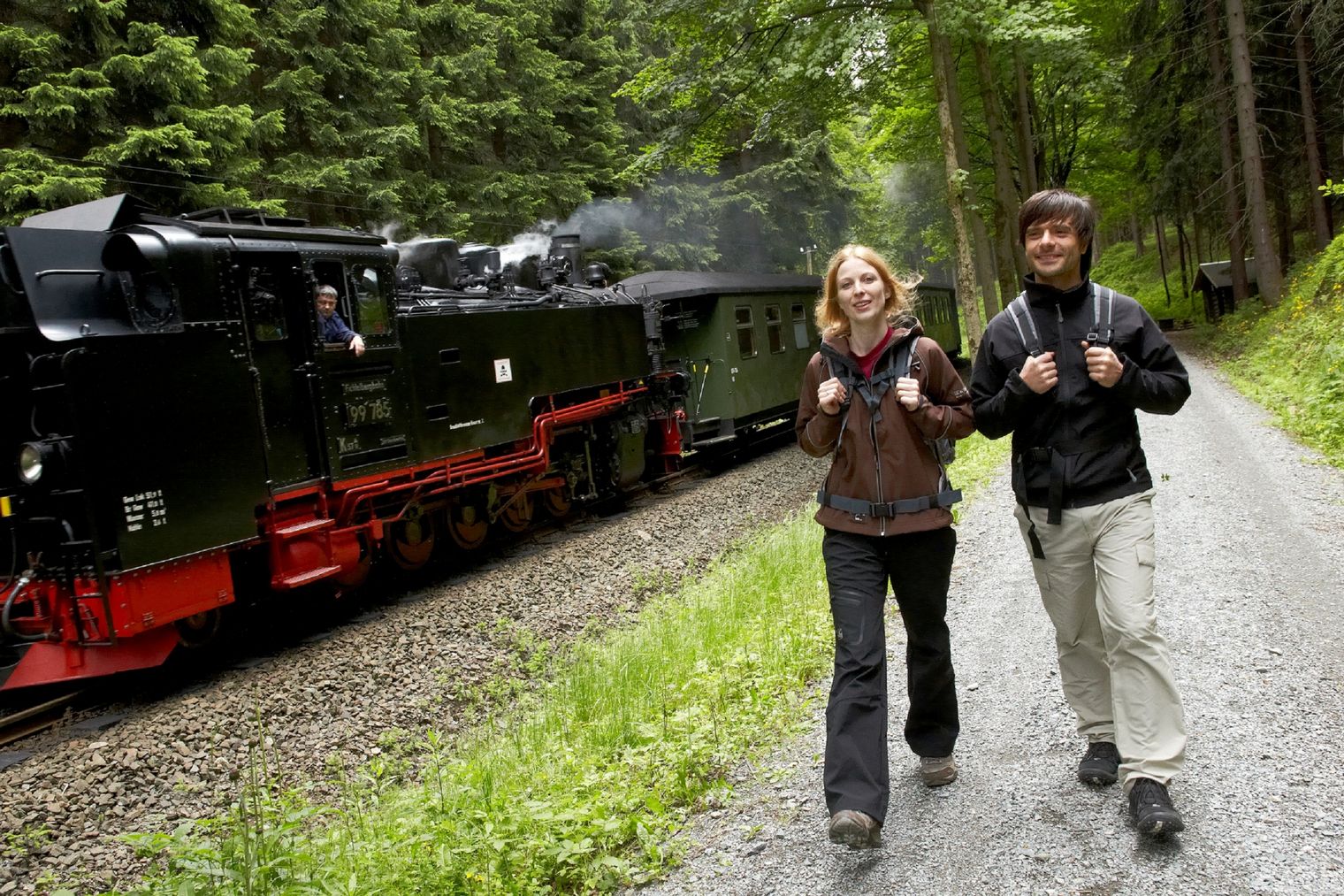 Qualitätswanderweg Erzgebirge-Vogtland, Fichtelbergbahn
