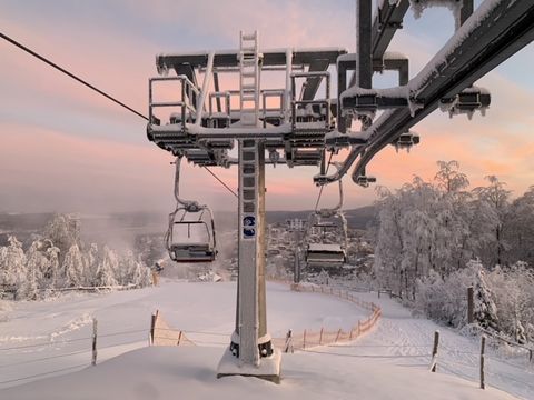 Der Sessellift in der Skiarena Eibenstock