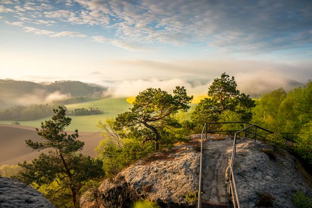 Blick von Kaiserkrone Sächsische Schweiz