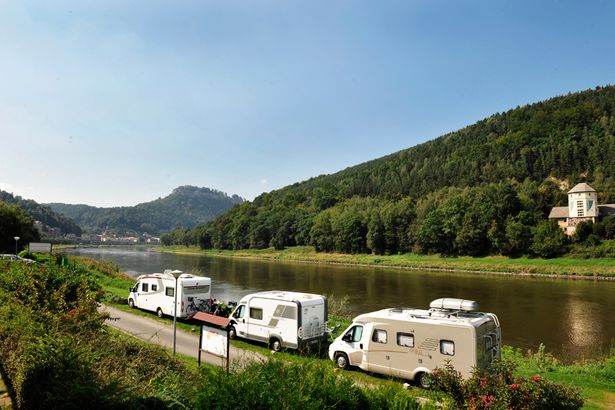 Campingplatz in Königstein / Sächsische Schweiz direkt an der Elbe