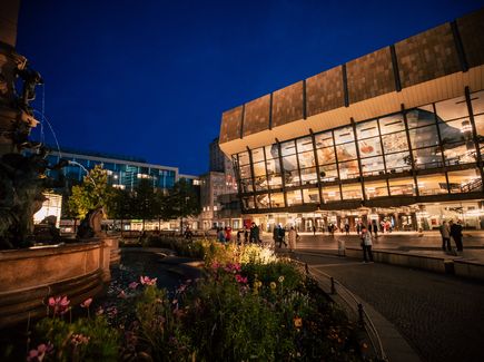 Außenansicht des Gewandhauses in Leipzig