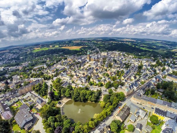 Blick über Annaberg-Buchholz
