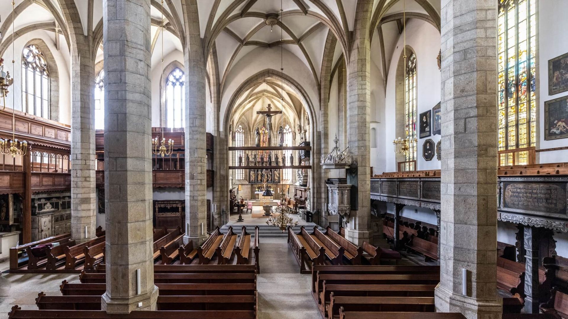 Innenansicht der St. Marienkirche Kamenz