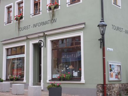 Außengebäude der Tourist-Information in Schwarzenberg