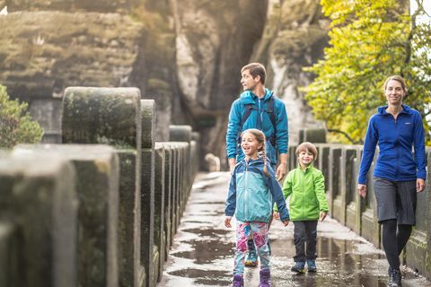 Malerweg - Wanderweg in der Sächsischen Schweiz, auf der Basteibrücke