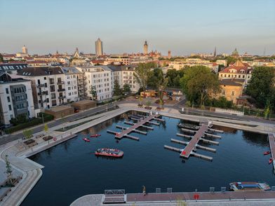 Stadthafen Leipzig, Luftbild