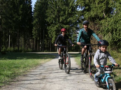 Familie auf Rädern