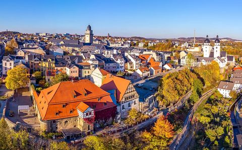 Blick auf Plauen