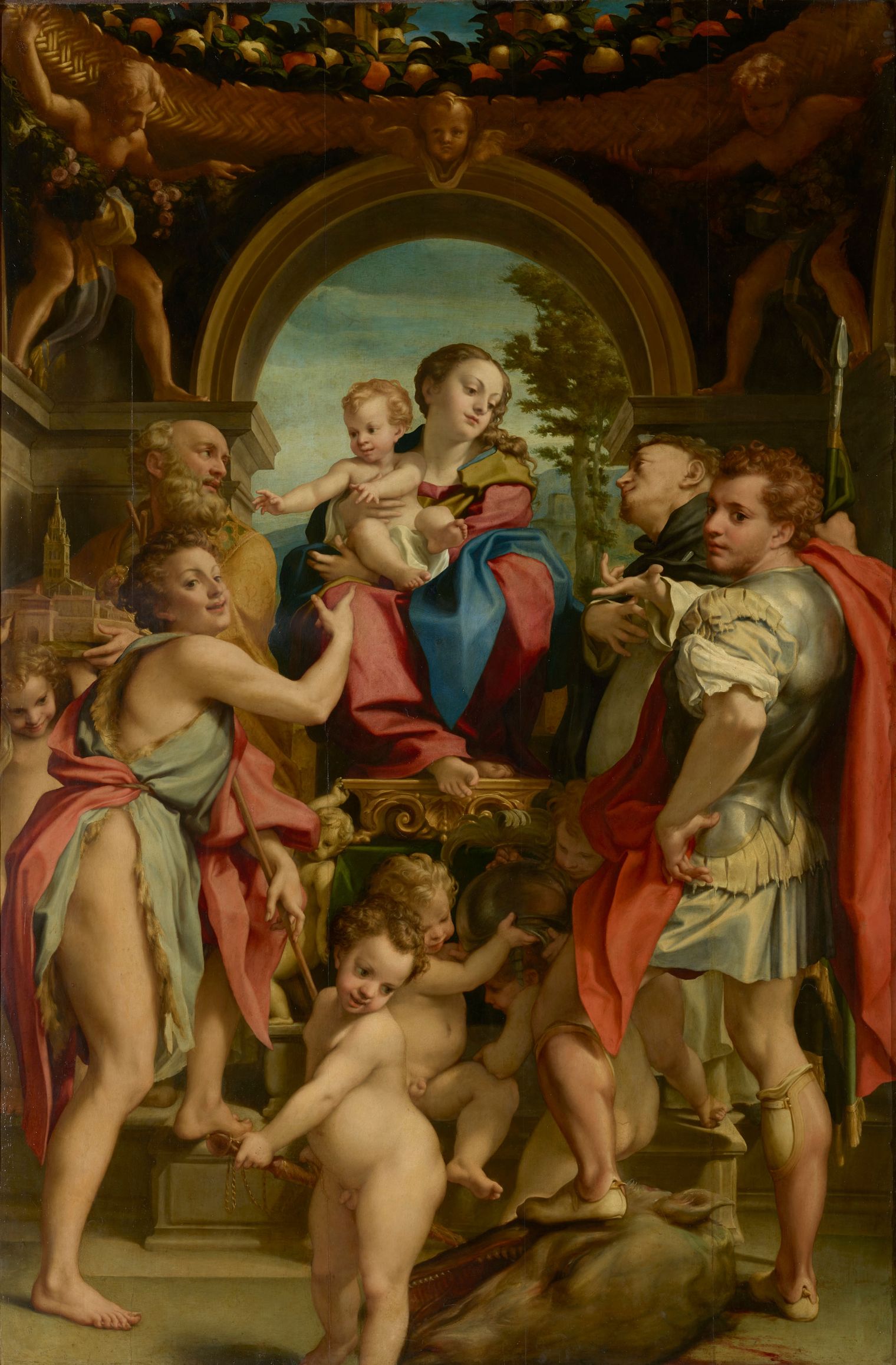 Gemälde "Madonna des heiligen Georg" um 1525-30, Correggio