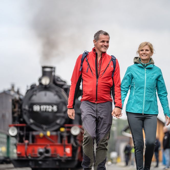 Qualitätswanderweg Erzgebirge-Vogtland, Oberwiesenthal Fichtelbergbahn