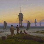 Das Gemälde "Lebensstufen" von Caspar David Friedrich, ist im Museum der bildenden Künste in Leipzig zu sehen.