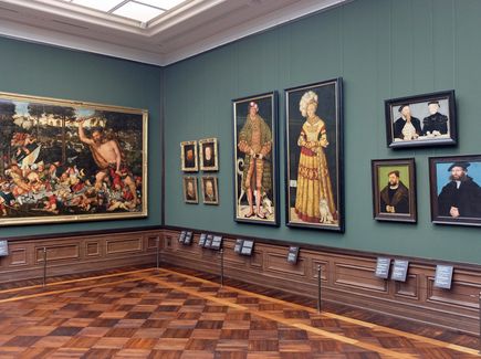 Bilder des Künstlers Lucas Cranach in der Gemäldegalerie Alte Meister