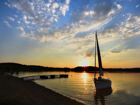 Talsperre Pöhl Sonnenuntergang