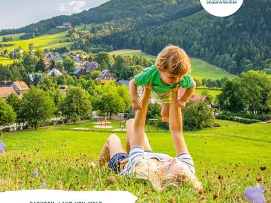 Titelseite Magazin Familienurlaub in Sachsen 2024/25