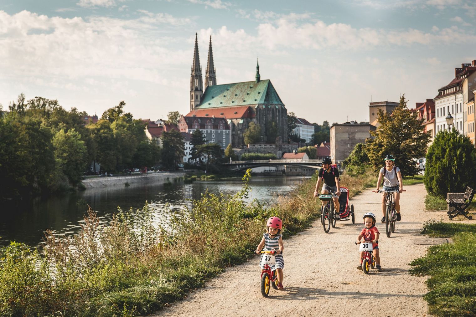 Görlitz am Oder-Neiße-Radweg 