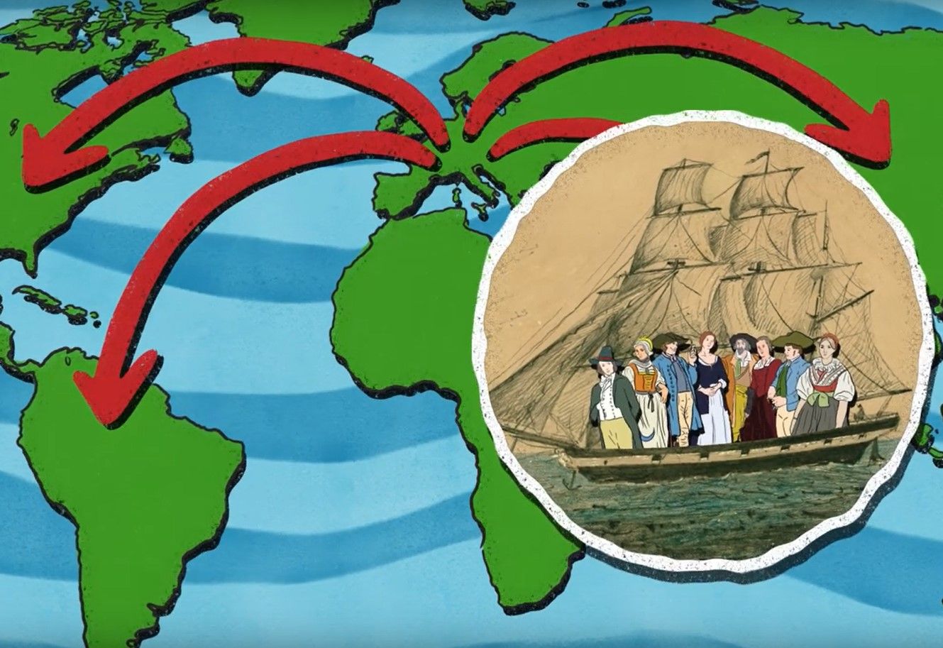 Ausschnitt aus dem Erklärvideo „Herrnhut in fünf Minuten erklärt – Neuer Film zur Transnationalen UNESCO-Welterbestätte veröffentlicht“.