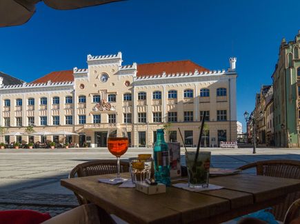 Blick auf das Zwickauer Rathaus