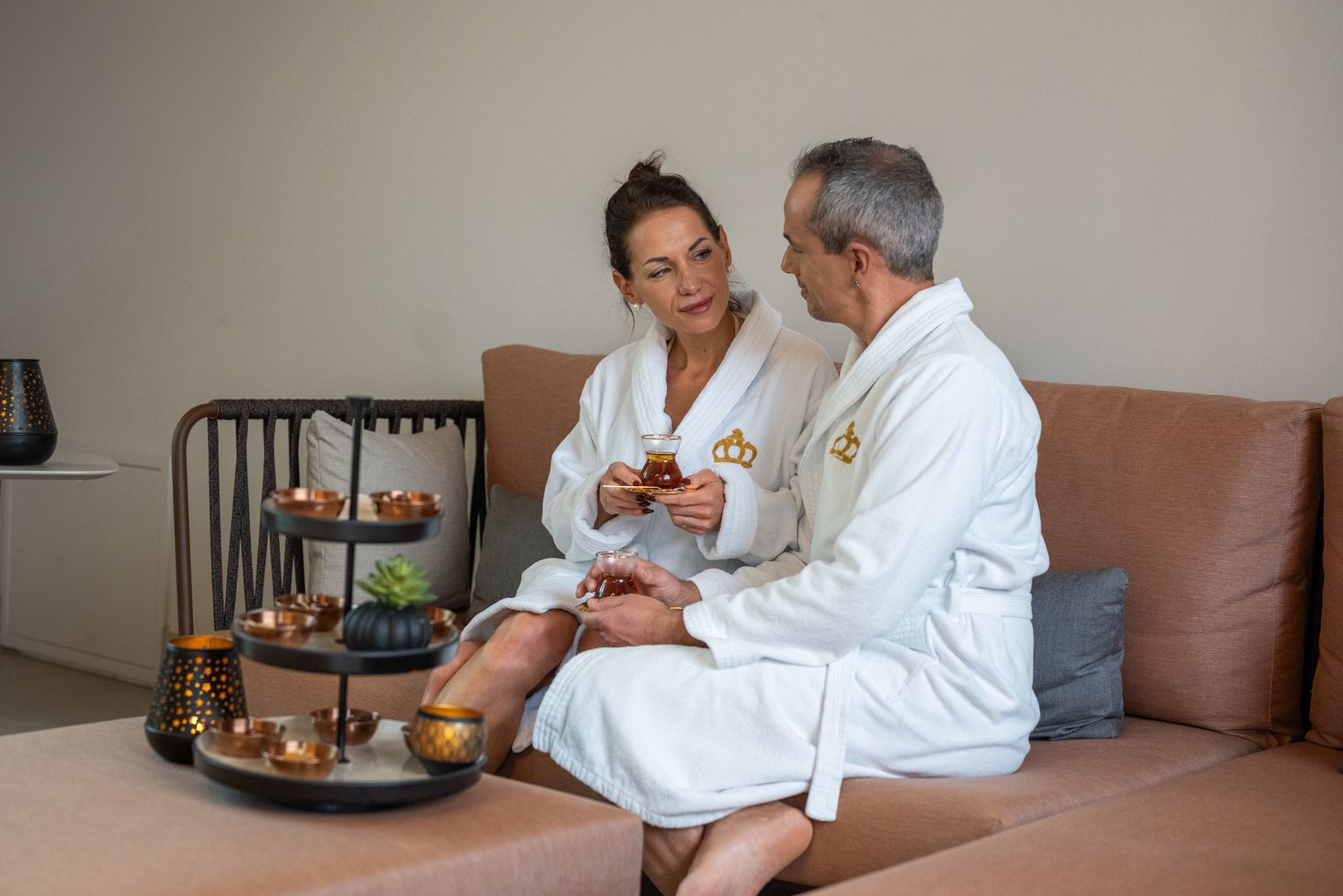Paar im Private Spa