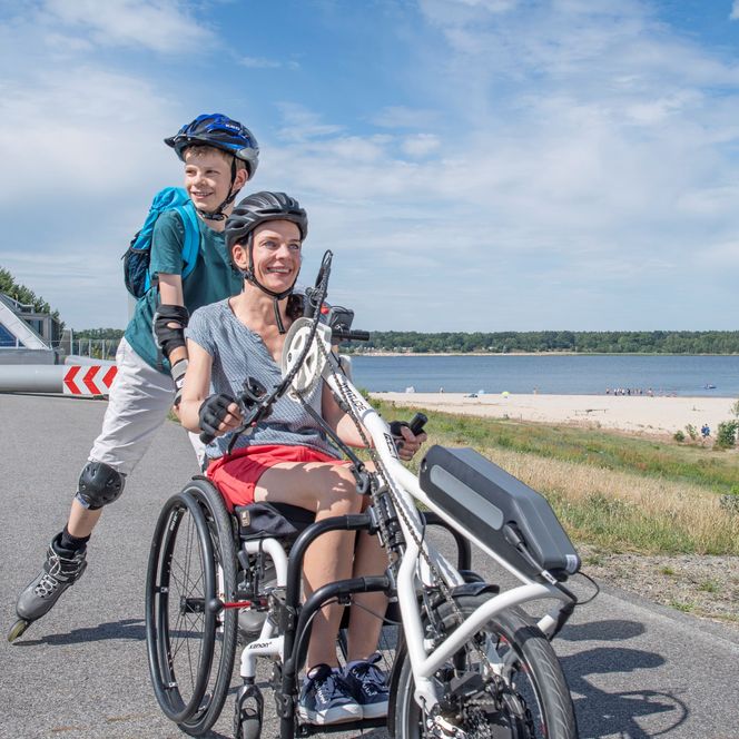 Handbike-Tour am Dreiweiberner See