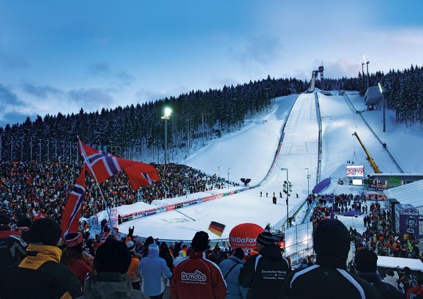 Blick auf die Sparkassen Vogtland Arena