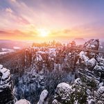 Basteibrücke im Winter, Ferdinandaussicht
