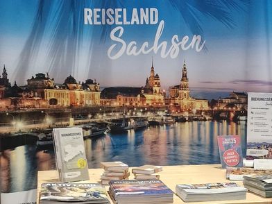 Präsentationsstand Sachsens auf dem QTA-Reisesommer