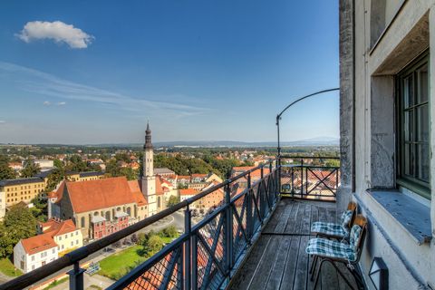 Blick vom Aussichtsturm der Zittauer Johanneskirche