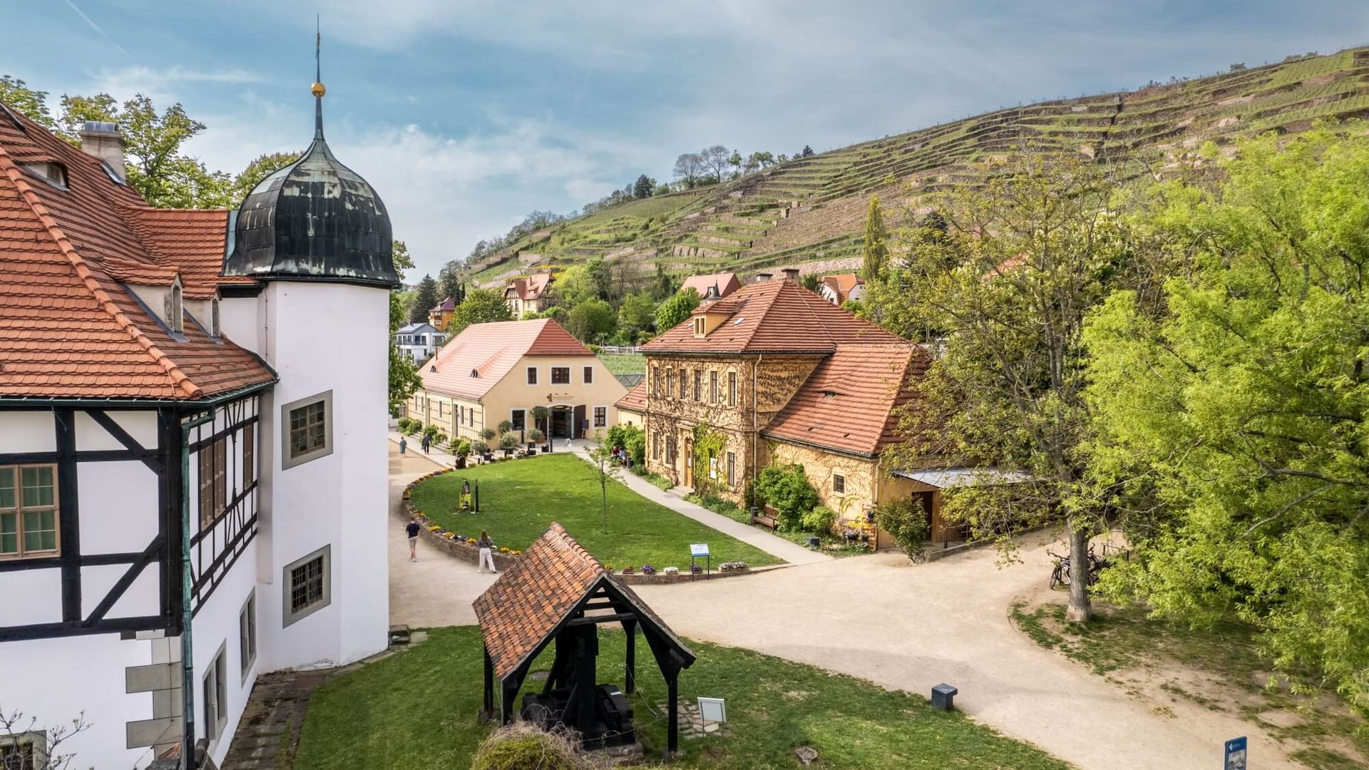 Sächsisches Weinbaumuseum in Radebeul im Sommer / Saxony Wine Museum in Radebeul in summer