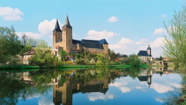 Blick auf das Schloss Rochlitz