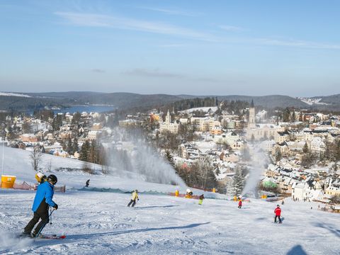 Skiabfahrt in Eibenstock